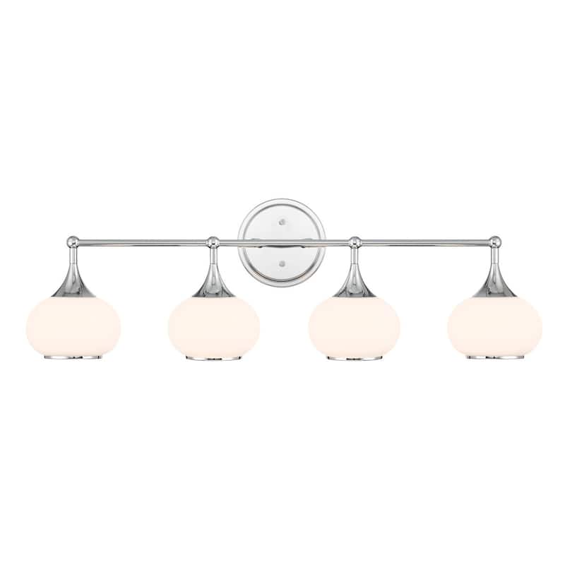 Acroma 6 - Light Dimmable Vanity Light - Brushed Chrome/4-light