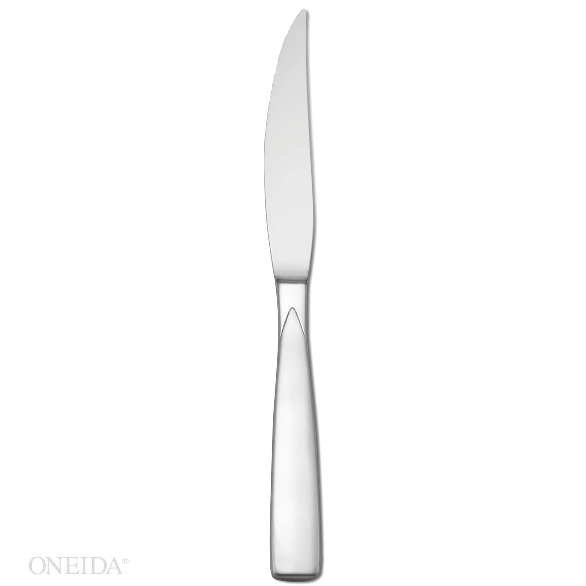 Oneida Stainless, Wood Handle Steak Knife - Set of 6 Knives