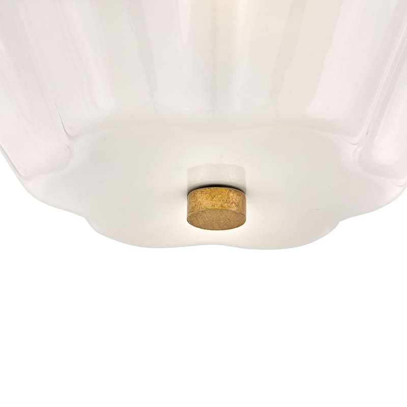 Lark 83713 Honey 3 Light 15" Wide Semi-Flush Bowl Ceiling Fixture