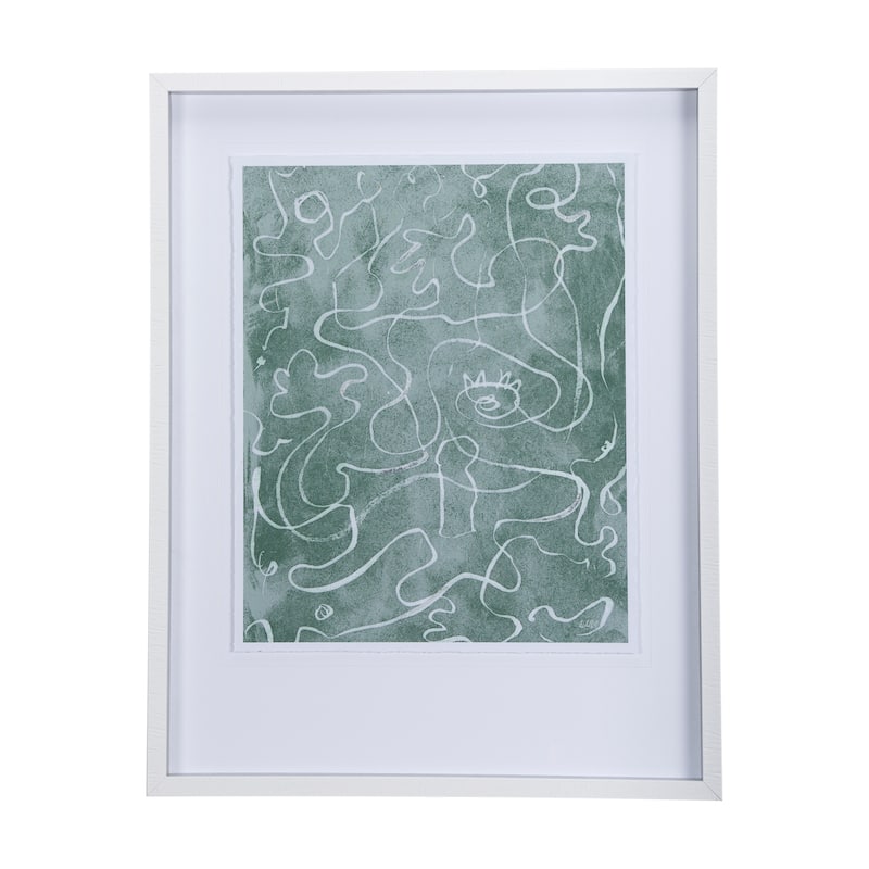 Thread Green II Framed Art Print