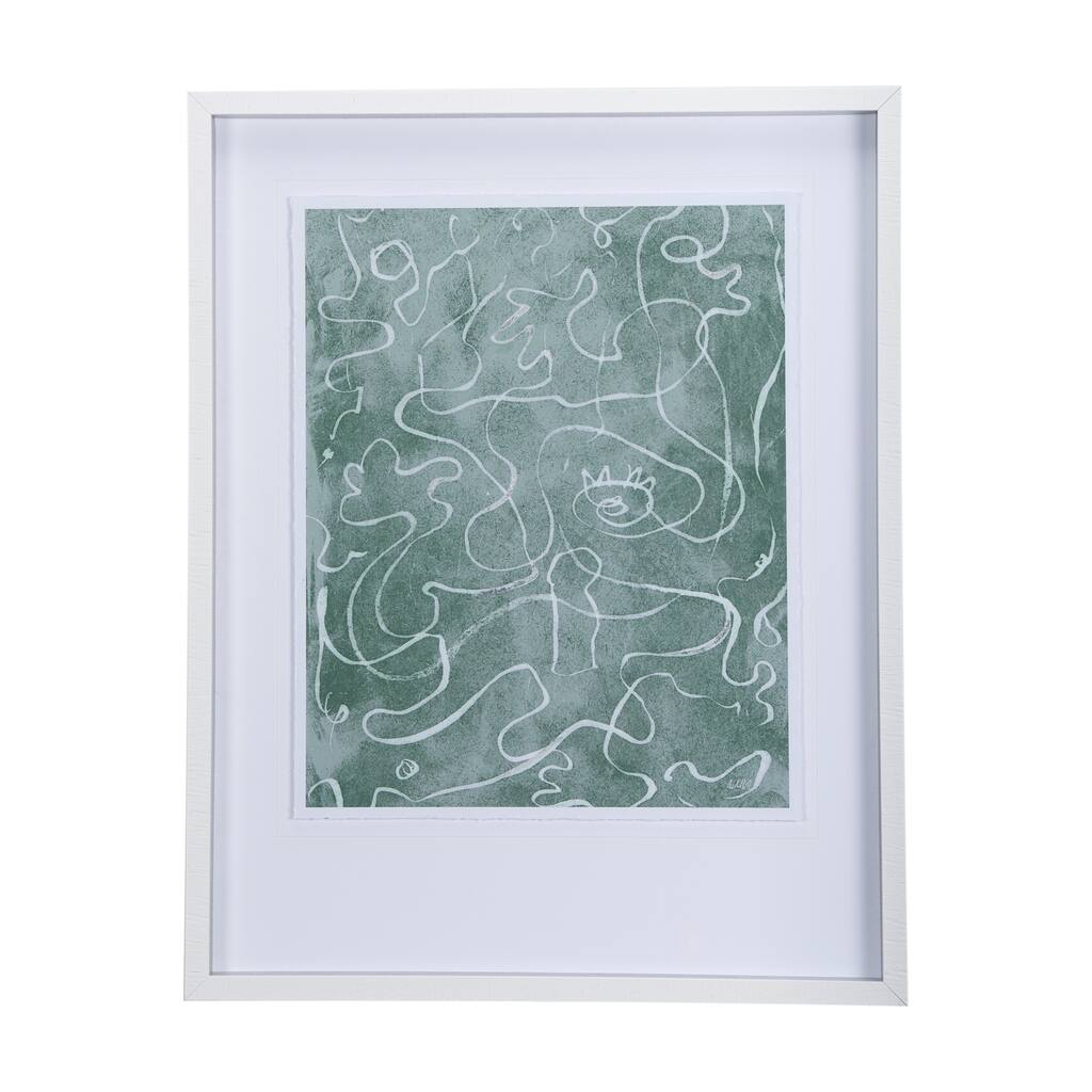 Thread Green II Framed Art Print