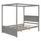 preview thumbnail 14 of 30, Full Size Wood Canopy Bed with two Drawers