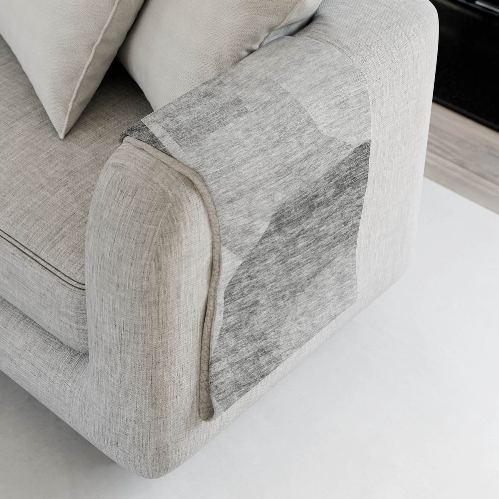 Premium Machine Washable Casual Contemporary Sherpa Throw Blanket