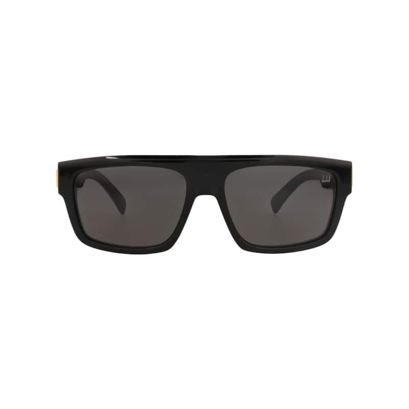 Dunhill Square-Frame Recycled Acetate Sunglasses - Black Black Grey - Black - Grey Lens
