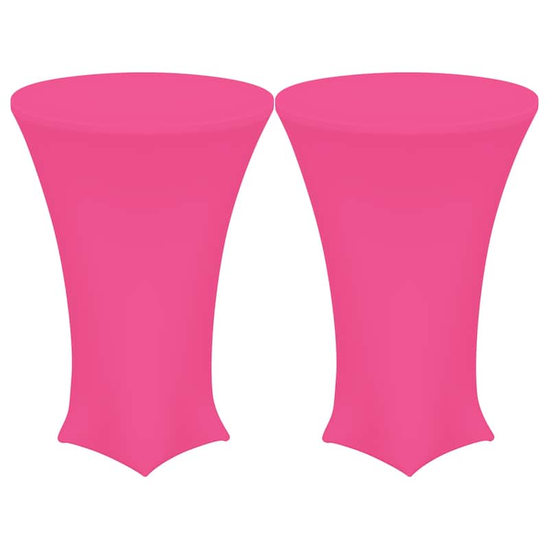 2pcs Cocktail Tablecloth Spandex Stretch Tablecloth Table Cover