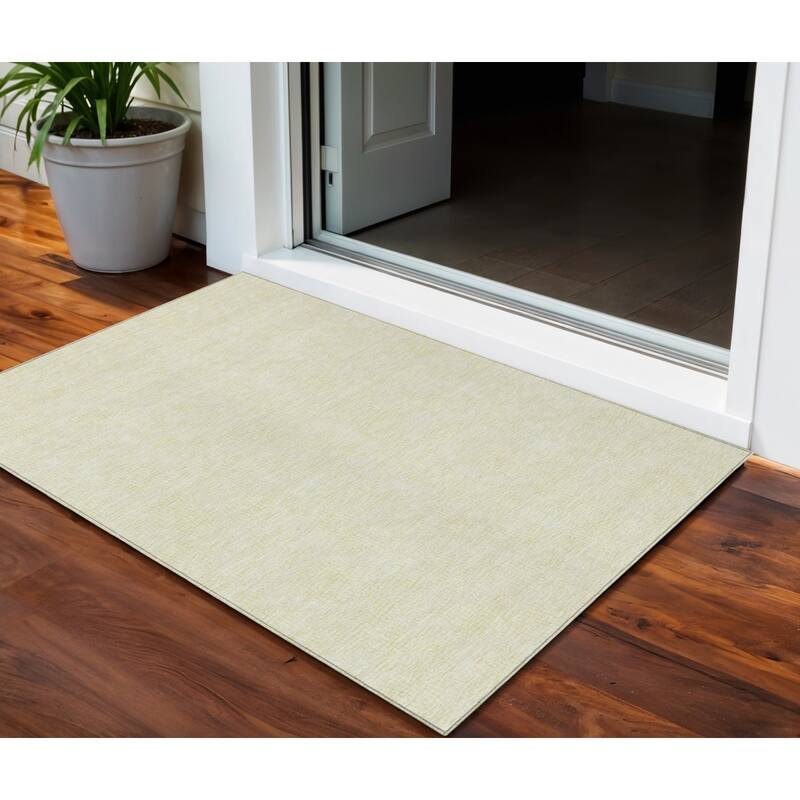 HomeRoots Geometric Transitional Rectangle Outdoor Rug - 3' x 5'