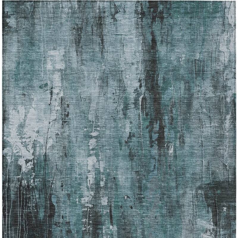 HomeRoots Abstract Transitional Rectangle Outdoor Rug