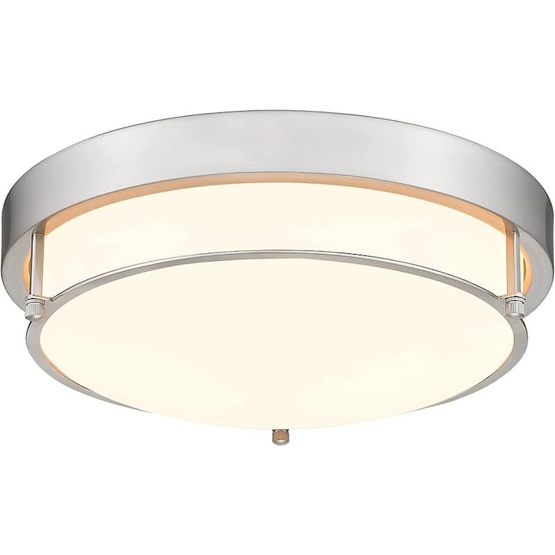 12 Inch 2-Light Flush Mount Light Fixture, Modern Ceiling Light