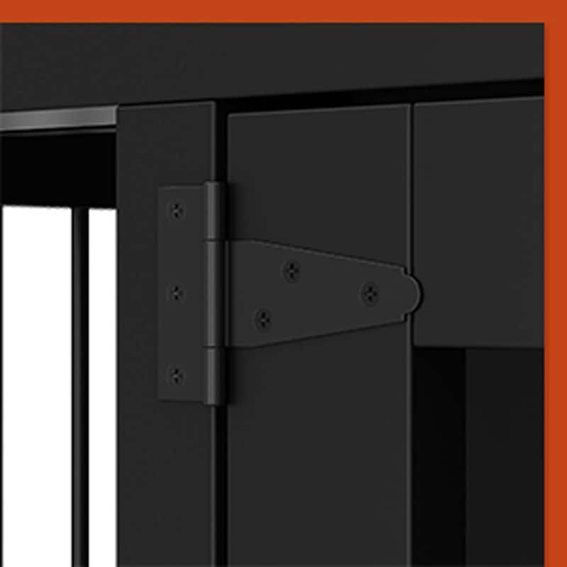 Wooden Double Dog Crates Indoor Furniture with Divider and 4 Drawers