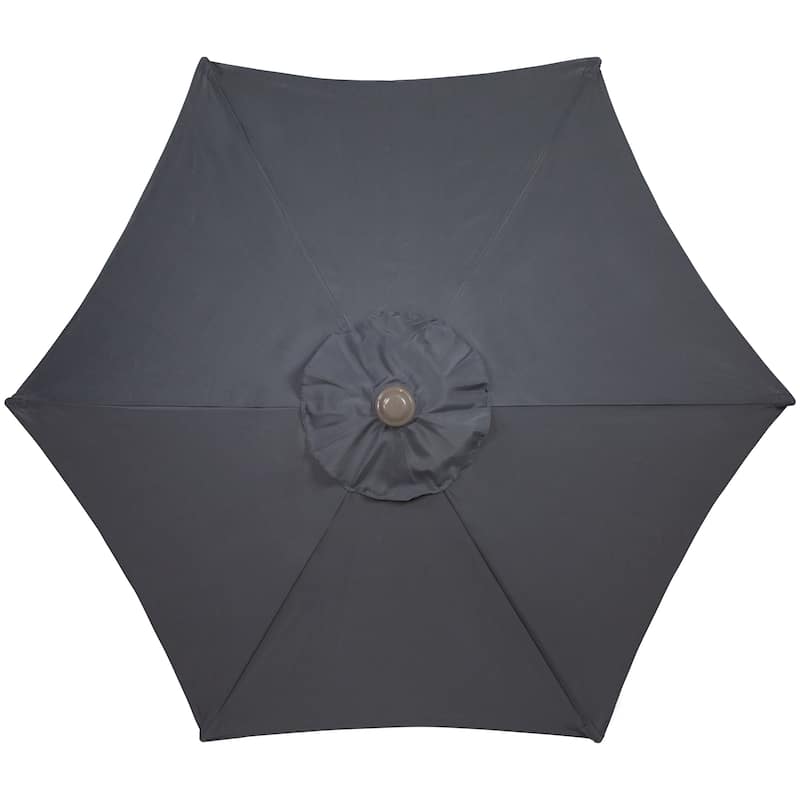 7.5ft Outdoor Patio Market Umbrella with Hand Crank