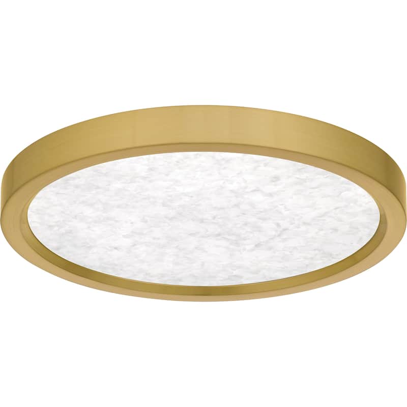 Outskirts Integrated LED Brushed Gold Flush Mount with CCT Switch