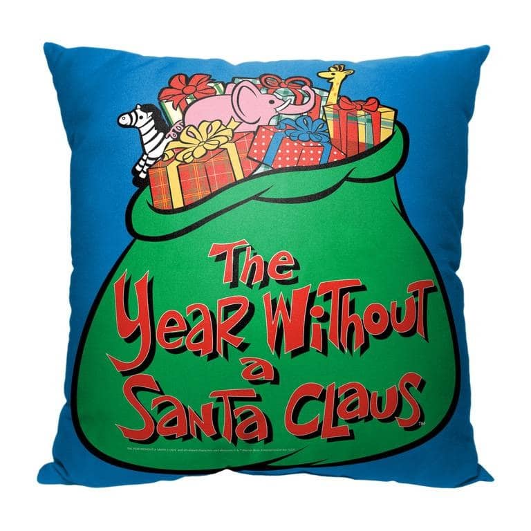 Warner Brothers Year Without A Santa Claus Bag Of Toys 18 Inch Throw Pillow