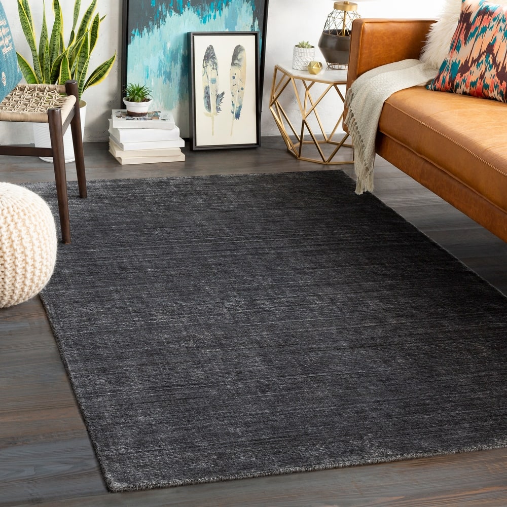Belmont Handmade Heathered Wool Blend Area Rug