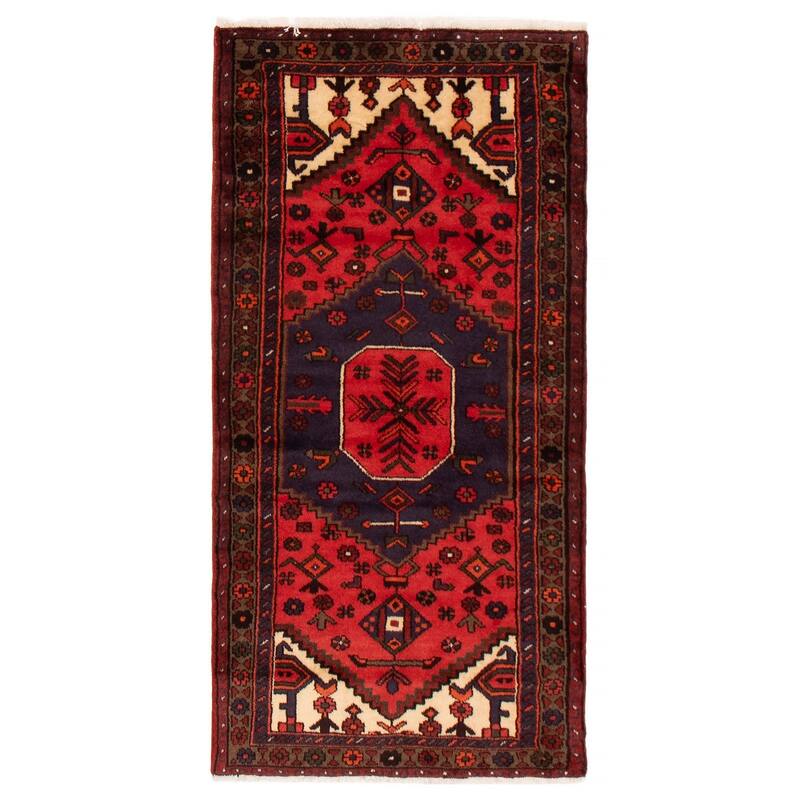 ECARPETGALLERY Hand-knotted Andelz Red Wool Rug - 3'0 x 5'11 - Red - 3'0 x 5'11