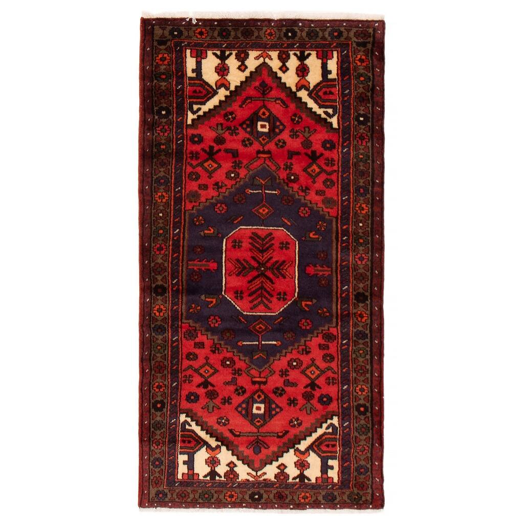 ECARPETGALLERY Hand-knotted Andelz Red Wool Rug - 3'0 x 5'11