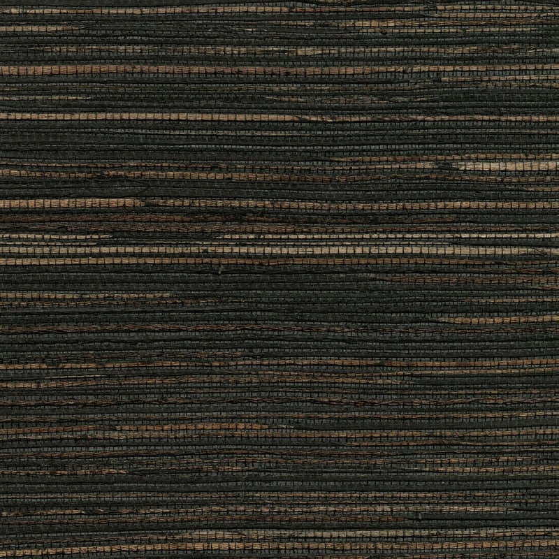 Advantage Shandong Charcoal Ramie Grasscloth Wallpaper - 36in x 288in x 16.025in