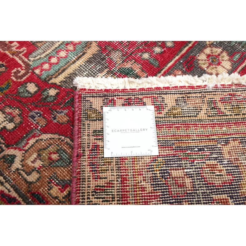 ECARPETGALLERY Hand-knotted Antalya Vintage Red Wool Rug - 6'7 x 9'9