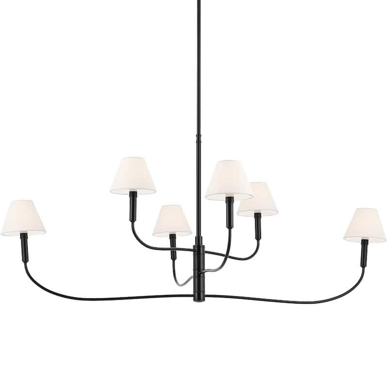 Kichler 52768 Eadie 6 Light 52" Chandelier - Black