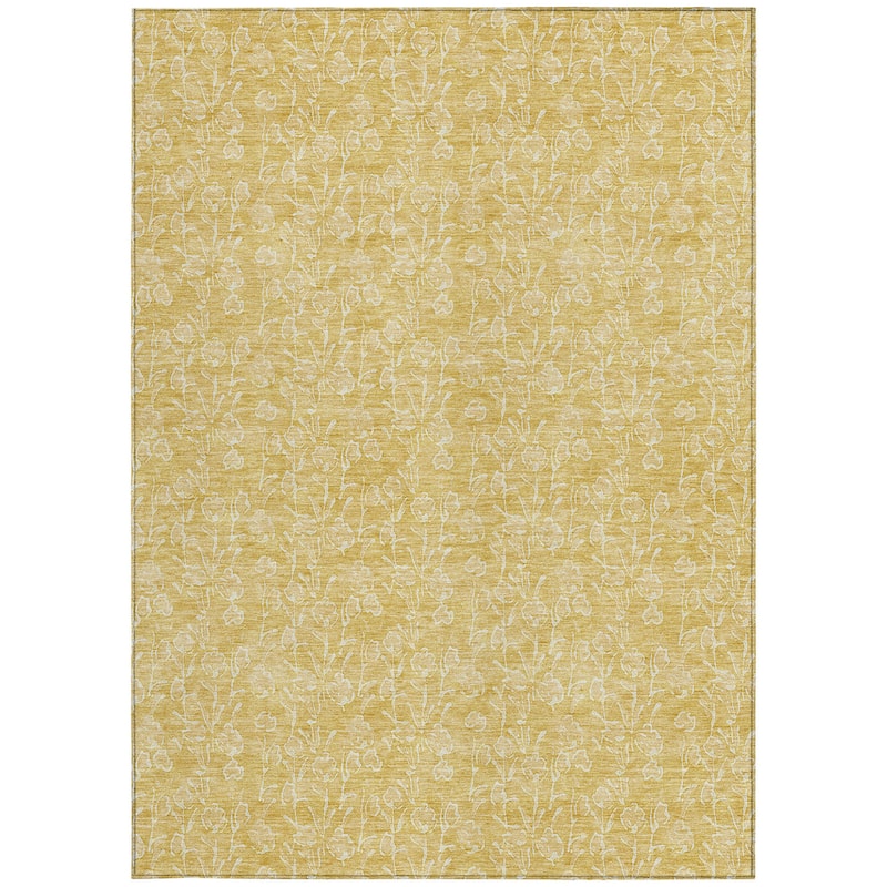 HomeRoots Floral Transitional Rectangle Outdoor Rug