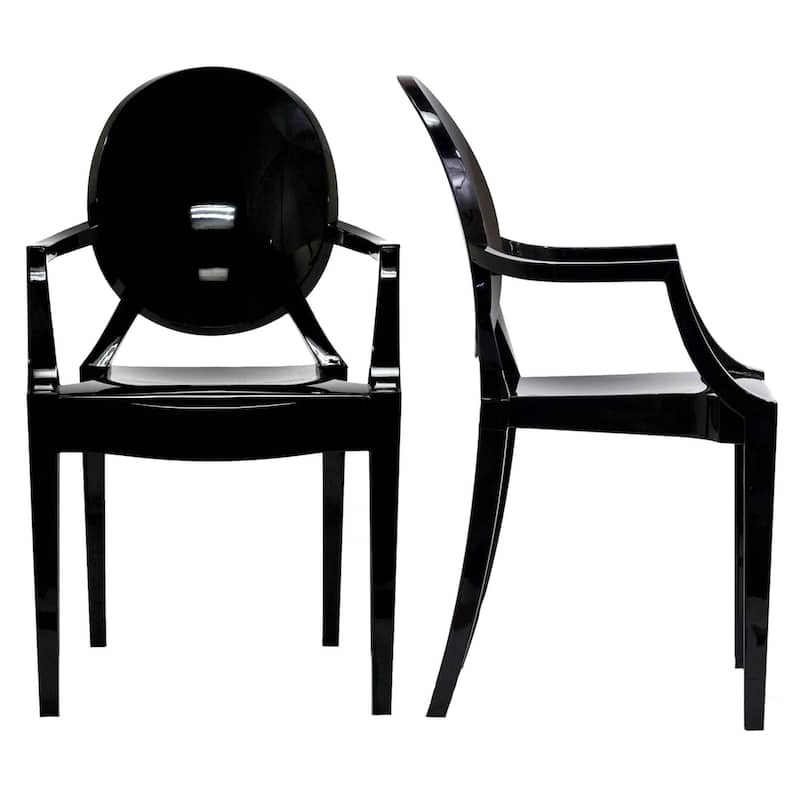 Casper Dining Armchairs Set of 2 - Black