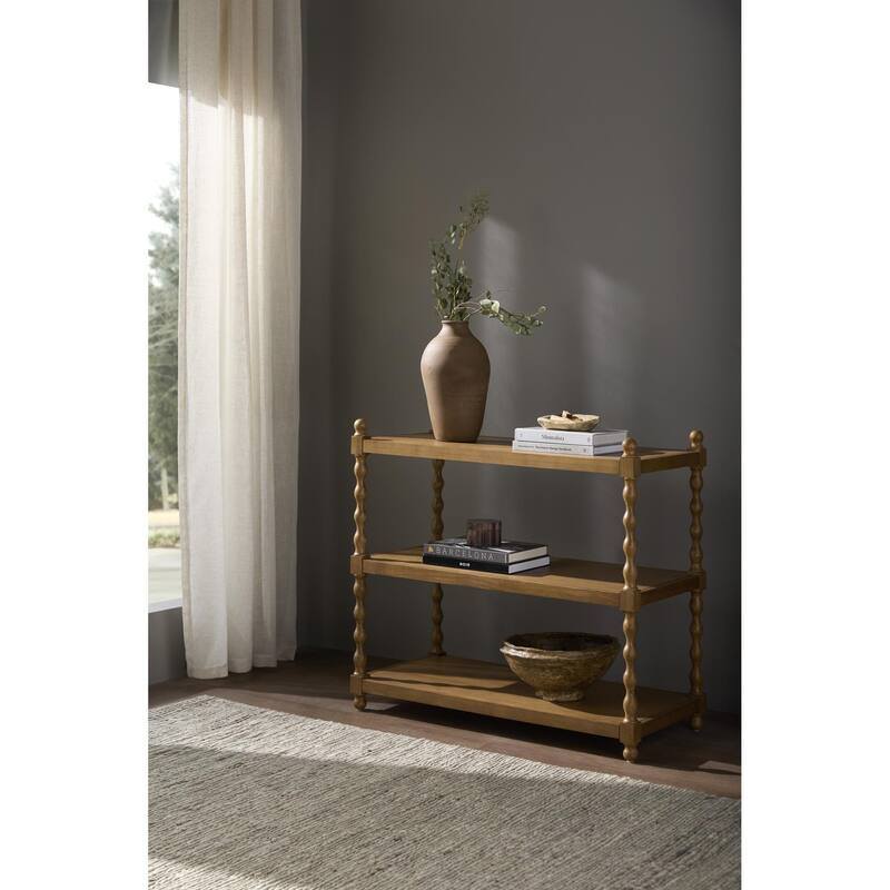 Livabliss Roslyn Traditional Console Table - 32"H x 36"W x 13"D - Brown