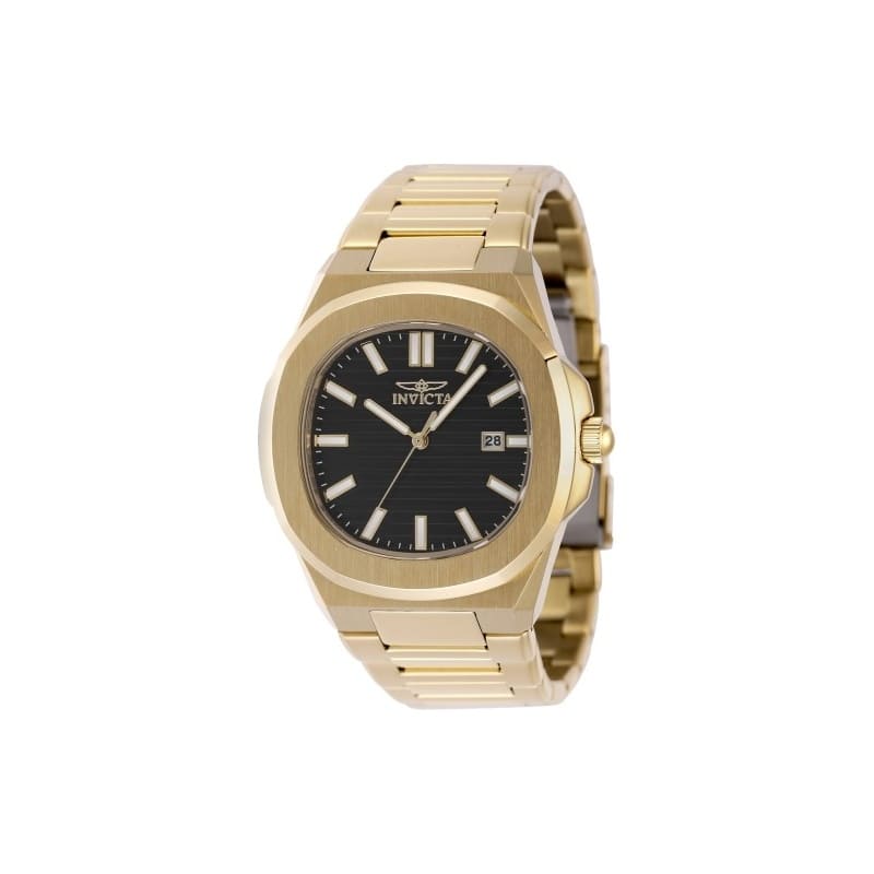 Invicta Men's 48516 Speedway Quartz 3 Hand Black Dial Watch