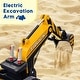 preview thumbnail 10 of 19, Ride On Excavator for Kids, 4WD Electric Excavator Toy