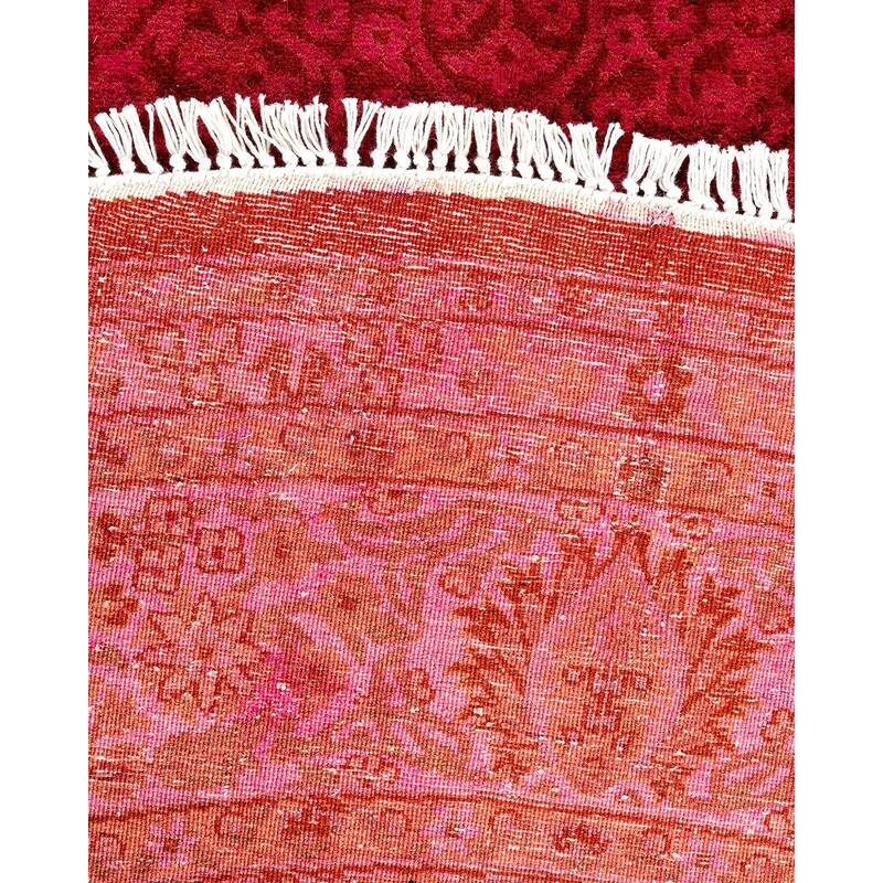 Fine Vibrance, One-of-a-Kind Hand-Knotted Area Rug - Pink, 6' 1" x 6' 1" - 6' 1" x 6' 1"