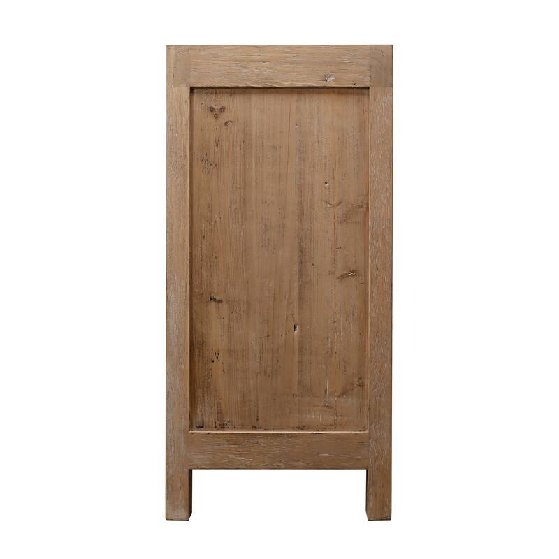 Capri Sideboard With 4 Doors, Weathered Pinewood 86.6x18.9x39.8H