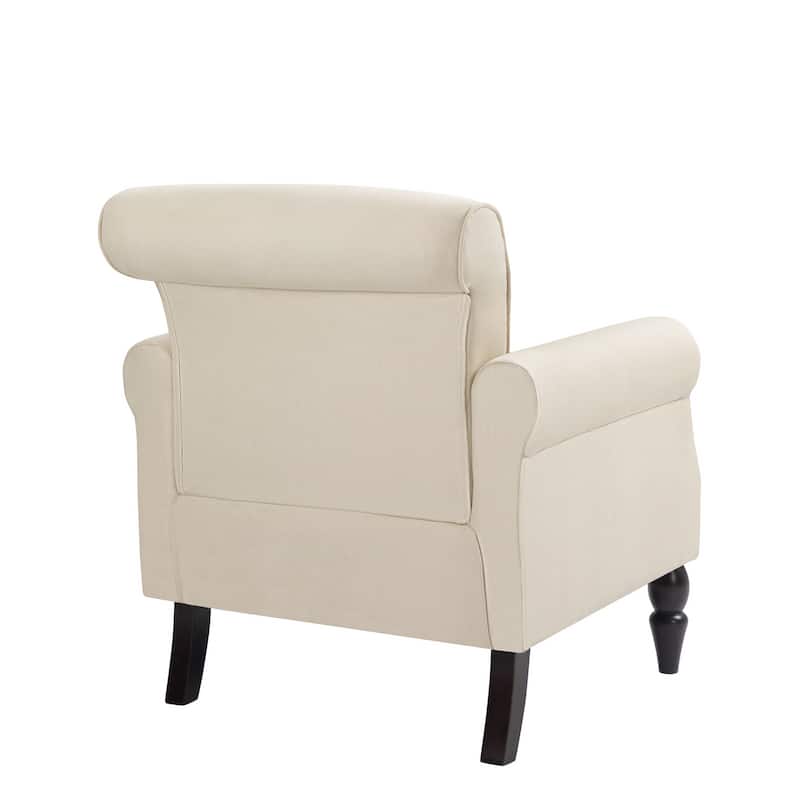 Mid-Century Modern Accent Chairs with Nailhead Trim