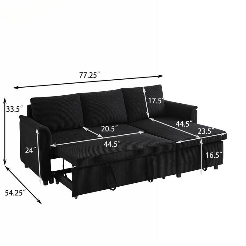 Versatile Convertible Sectional Sofa with Storage and Adjustable Backrest for Ultimate Comfort