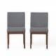 preview thumbnail 38 of 47, Kwame Fabric Dining Chair (Set of 2) by Christopher Knight Home - N/A