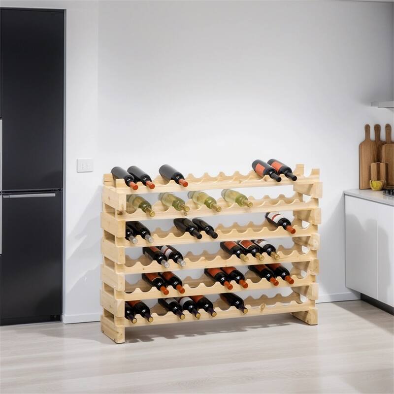 Stackable Wine Rack,Modular Storage Shelves,Freestanding Display Rack