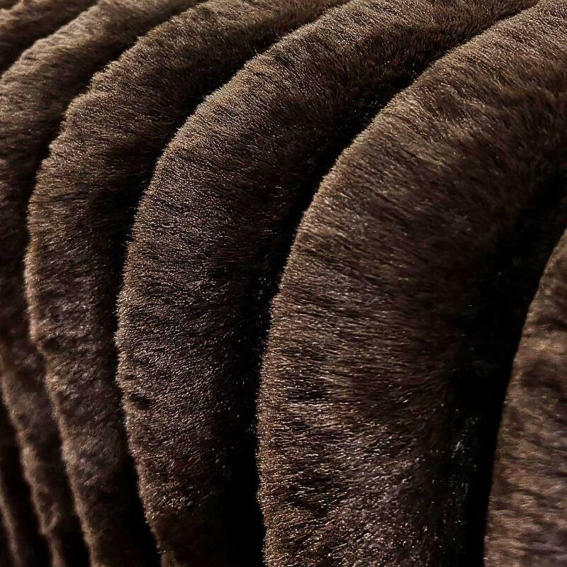 Roundhill Furniture Solenne Oversized Ottoman with Jumbo Corduroy Upholstery