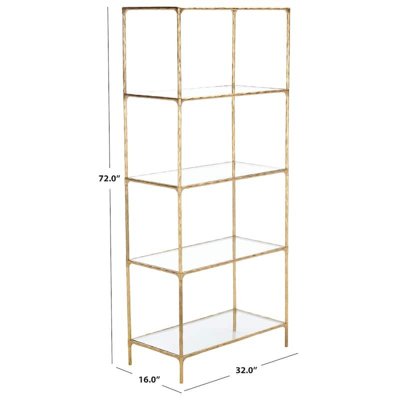 SAFAVIEH Couture Jessa Forged Metal Bookshelf - 32"W x 16"D x 72"H