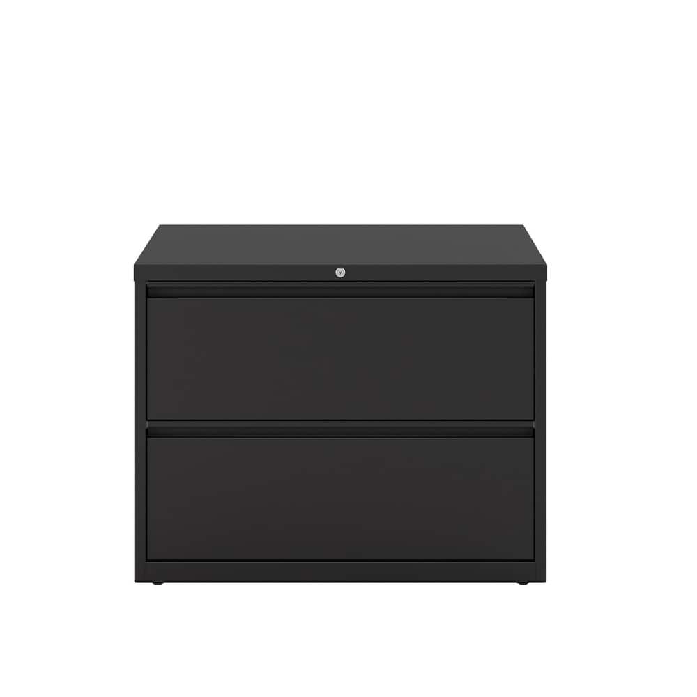 8000 Series 36" Wide 2-Drawer Lateral File Cabinet, Charcoal