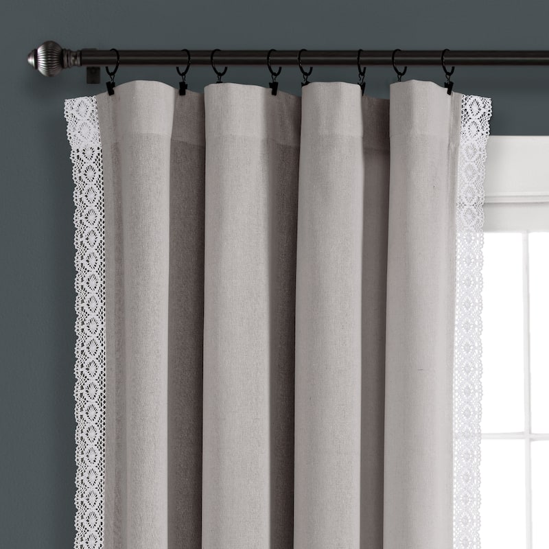 The Gray Barn Kind Koala Vintage Farmhouse Light Filtering Curtain Panel Pair