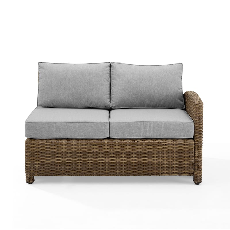 Crosley Bradenton Outdoor Wicker Sectional Right Side Loveseat - 52.75 "W x 31.5 "D x 32.5 "H