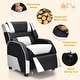 preview thumbnail 21 of 47, Gymax Gaming Recliner Sofa PU Leather Armchair for Kids Youth w/