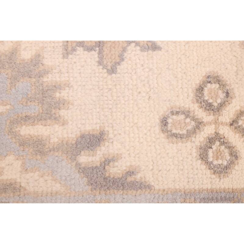 ECARPETGALLERY Hand-knotted Royal Oushak Cream Wool Rug - 9'0 x 11'6