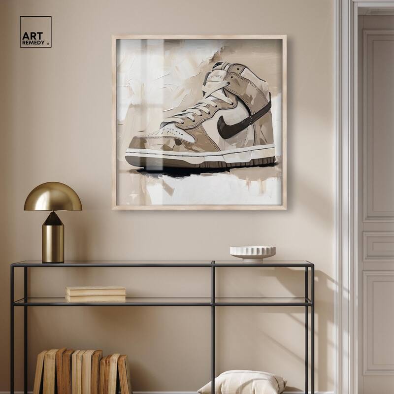 Light Tans Sneaker Shadowbox by Art Remedy