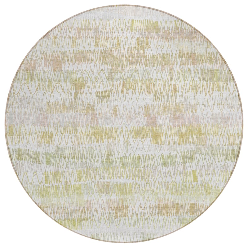 Machine Washable Indoor/ Outdoor Chantille Abstract Zig Zag Rug