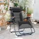 Oversize XL Padded Zero Gravity Lounge Chair Wider Armrest Adjustable Recliner with Cup Holder