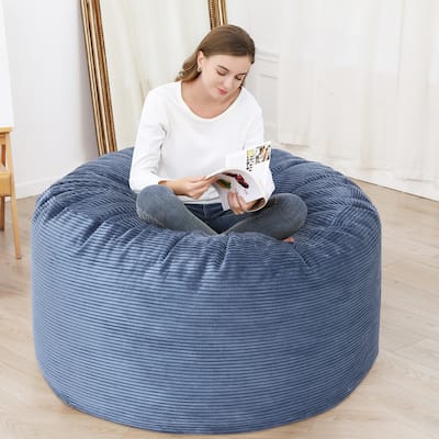 Bean Bag Covers Only, Corduroy Bean Bag Chair Cover, Washable Adult Bean Bag Couch Cover, No Filler