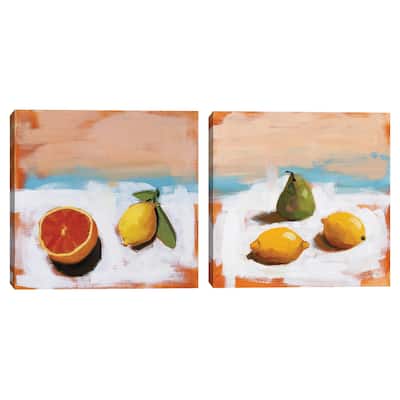Fruit and Cheer I, Fruit and Cheer II by Pamela Munger Canvas Art Prints