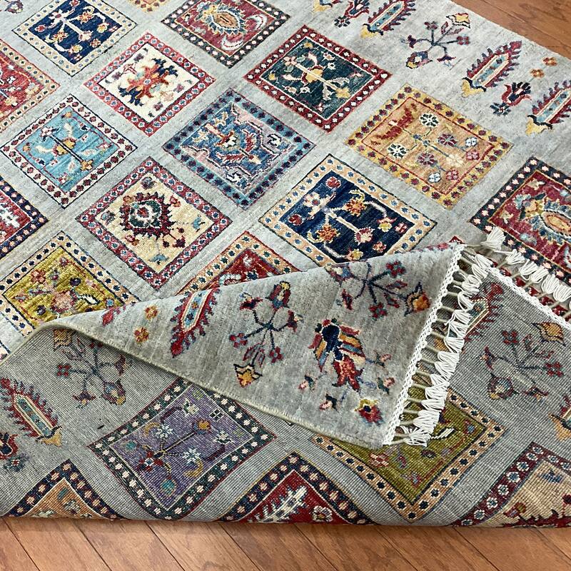 HERAT ORIENTAL Handmade Afghan Mogul Design Wool Rug - 4'10" x 6'