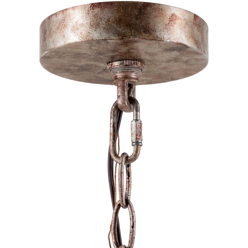 Colene Farmhouse Wire Mesh 1-light Hanging Pendant - 13.5"H x 13.5"W x 15.5"D