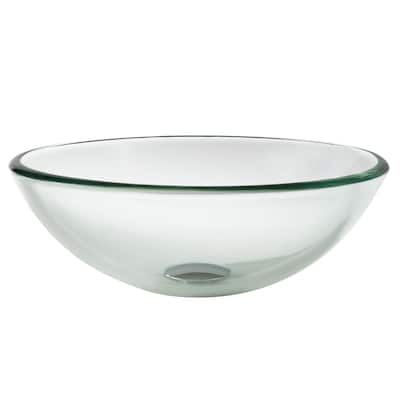 Kraus 14" Clear Glass Vessel Bathroom Sink Only