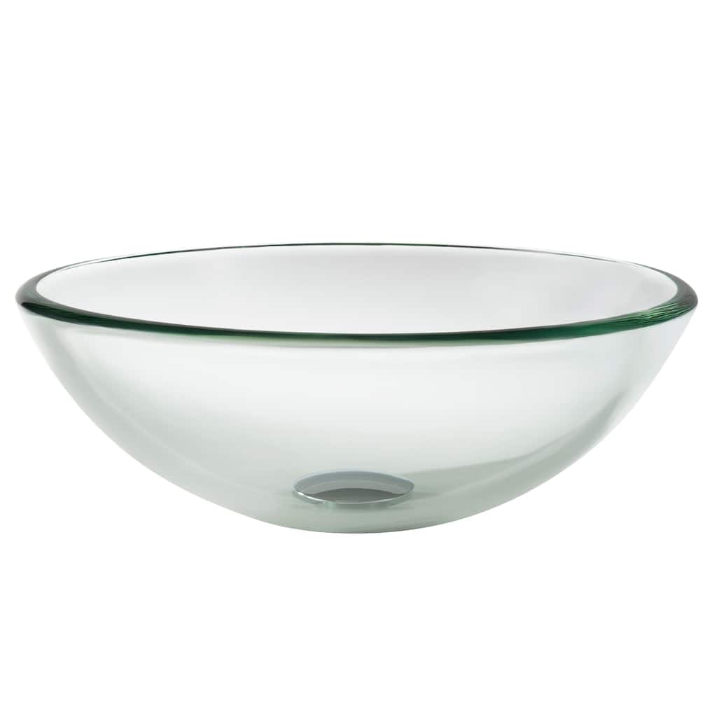 Kraus 14" Clear Glass Vessel Bathroom Sink Only
