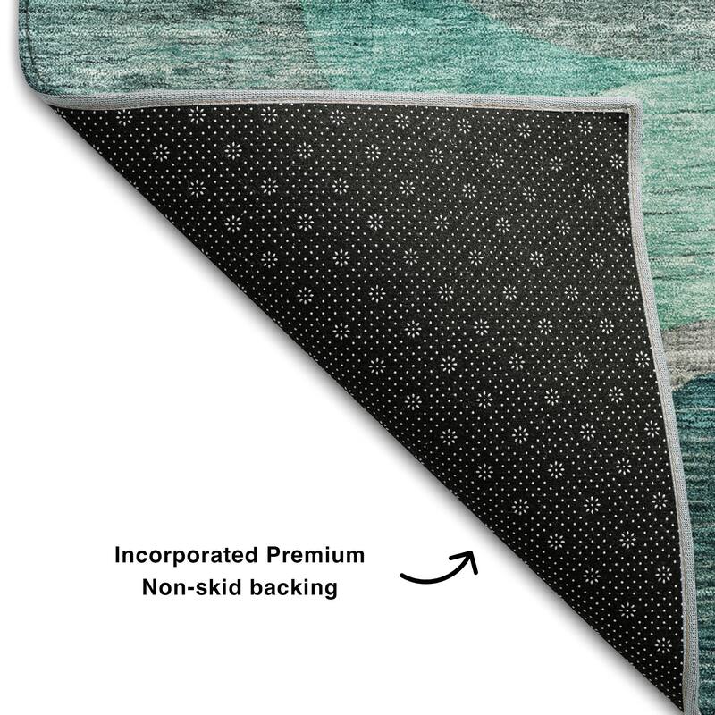 Premium Washable Super Soft Contemporary Abstract Mayfield Rug